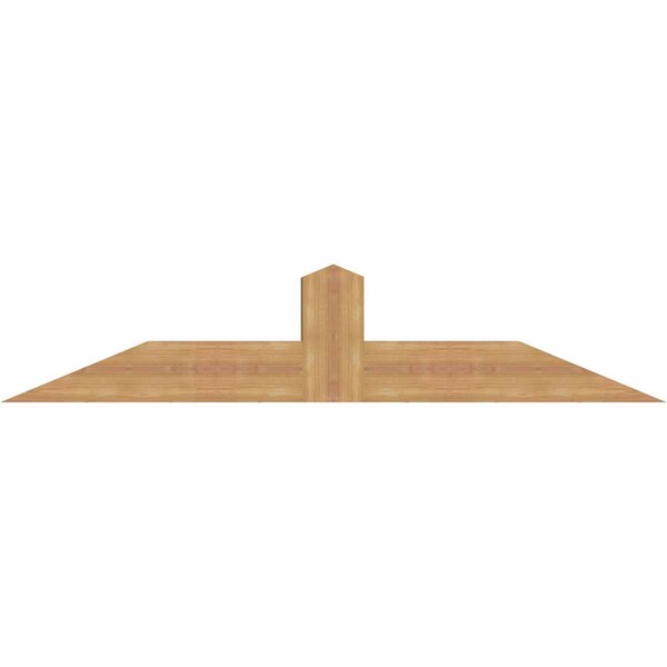 Ekena Millwork Portland Smooth Timber Gable Bracket, Western Red Cedar, 60"W x 12"H x 5 1/2"D x 5 1/2"F, 5/12 Pitch GBW060X12X0606POR00SWR - main